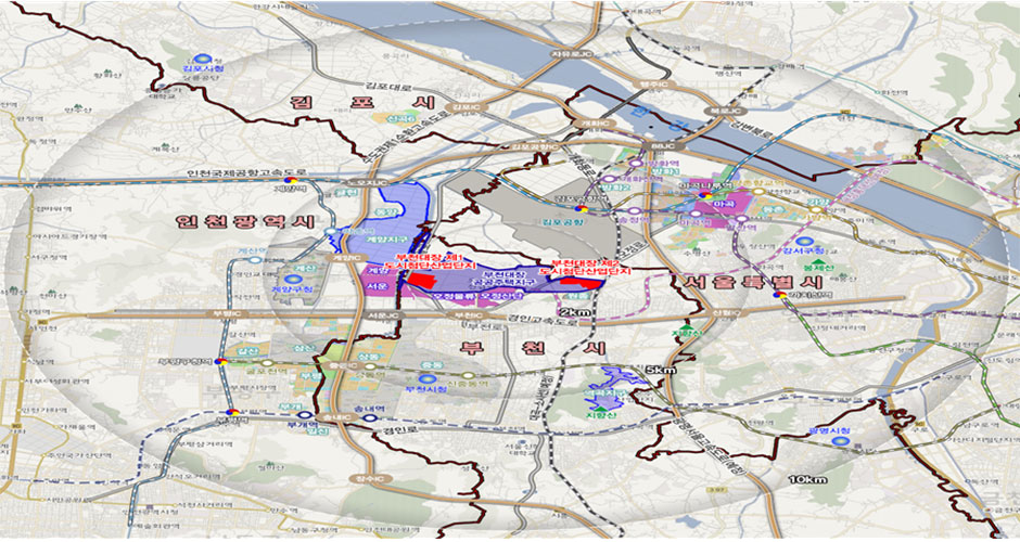 부천대장 도시첨단산업단지 위치도