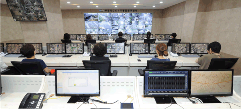 부천시 CCTV 관제센터 모니터링 작업장